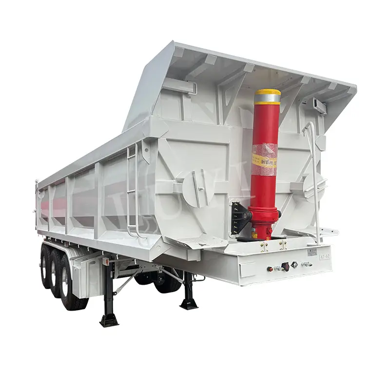 مقطورة قلابة خلفية ثلاثية المحاور لنقل البضائع 1