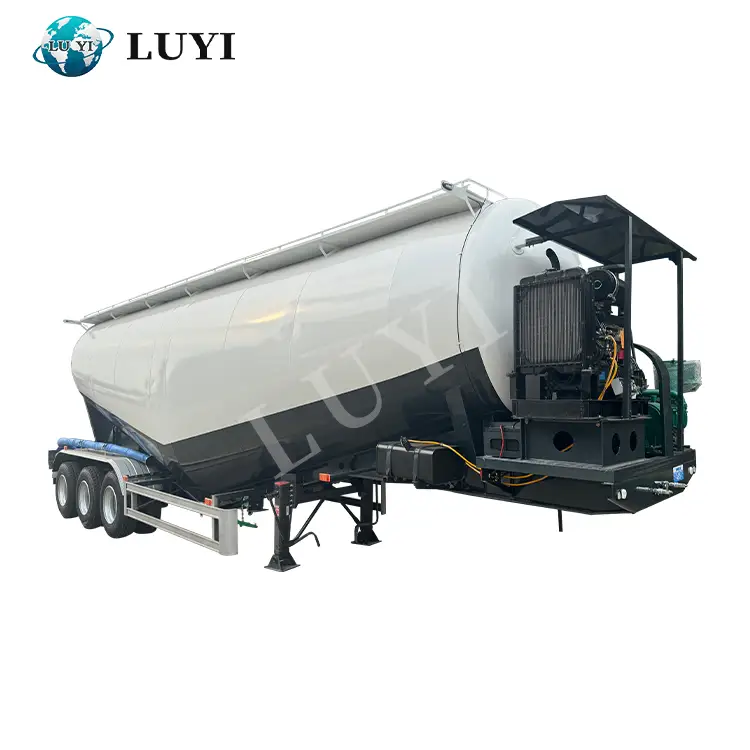 V Shaped 50cbm Powder Tank Trailer | LUYI 1