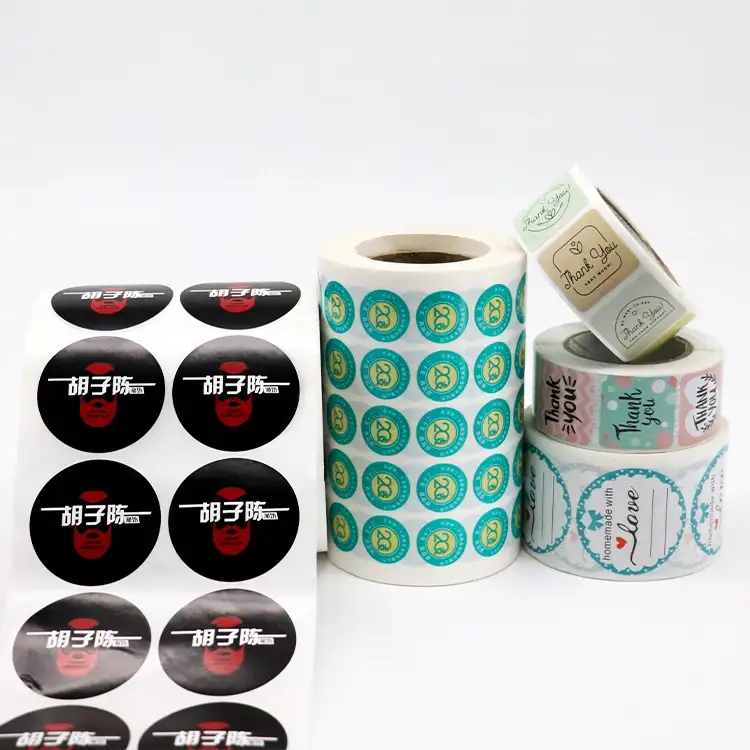 Adesivi personalizzati con logo, impermeabili e con stampa UV, 100 pezzi 1