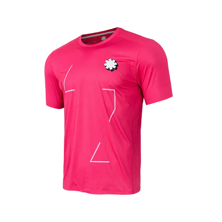 Camiseta de manga corta de malla de secado rápido de verano para hombre, ropa deportiva para fitness y correr al aire libre, camisetas activas 1