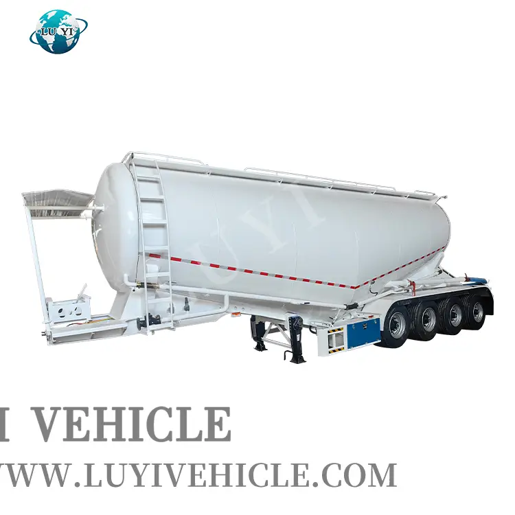 New 40m³ 4-axle Bulk Cement Tanker Semi-trailer 1