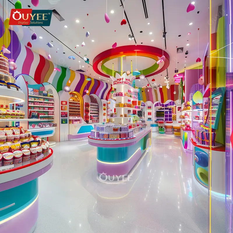 Schokoladenvitrine für Süßwarengeschäfte – Ladeneinrichtung für den Einzelhandel 1