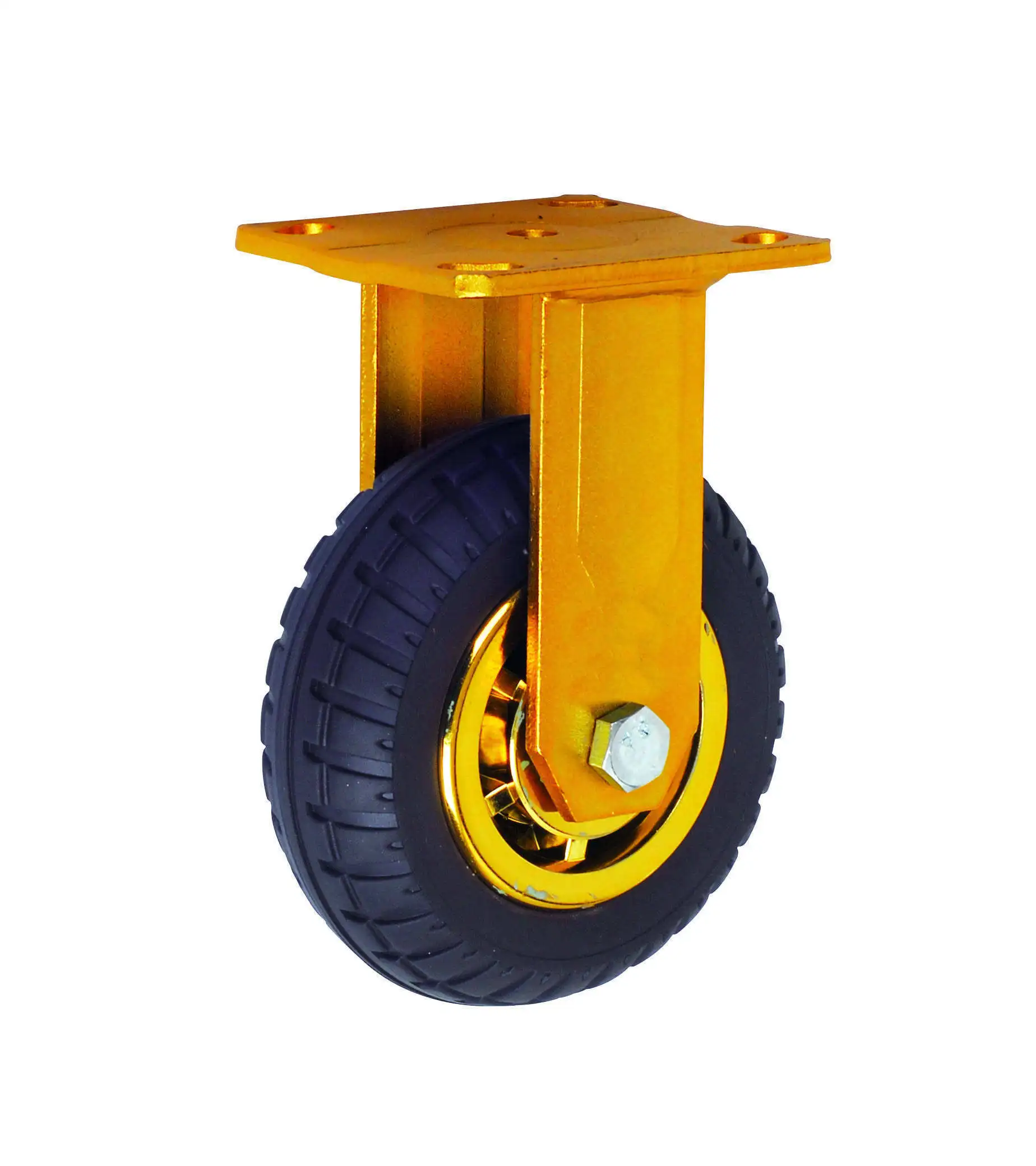 100mm 4 Inch Industrial Rubber Cart Wheels For Workbench Central Locking Castor Wheel Heavy Duty Caster Wheels1 1