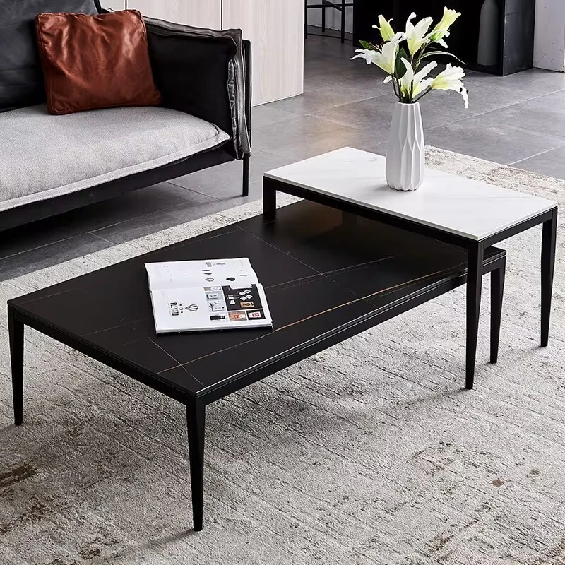 Modern Gold Stainless Steel Leg Marble Top Living Room Home Furniture Luxury Side Center Coffee Tea Table 1