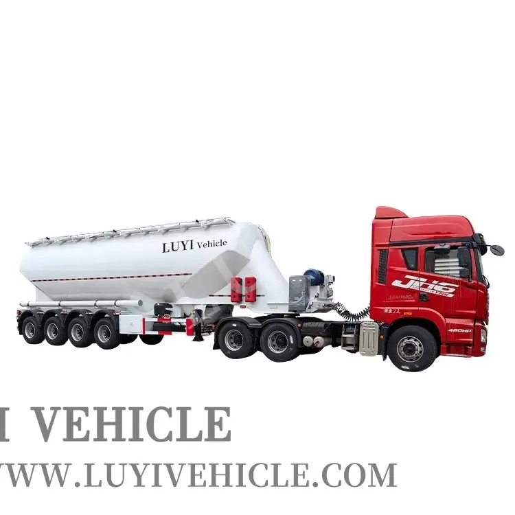 Tank Fly Ash Dry Cement Bulker Trailer | LUYI 1