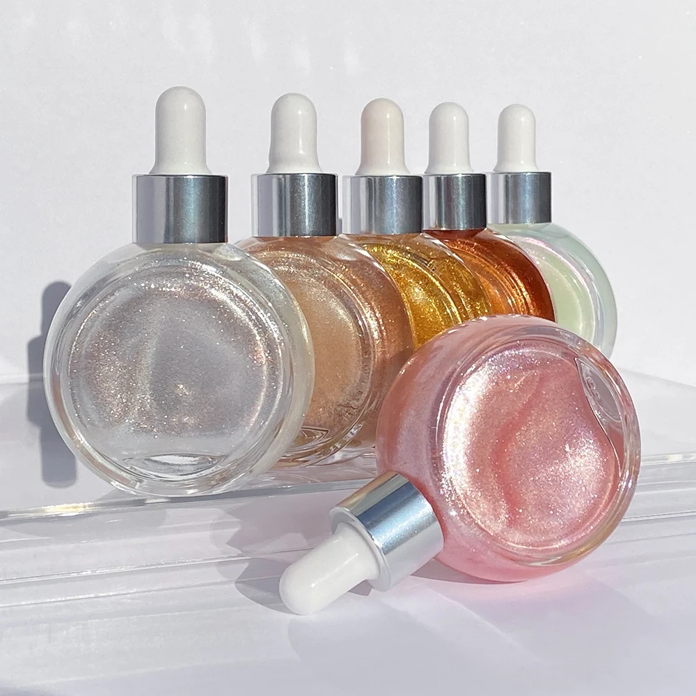 Mlm Custom Makeup Moisturizing Hydrating Brightening Body Cream Non-sticky Maquillaje Shimmer Body Gloss Oil 1