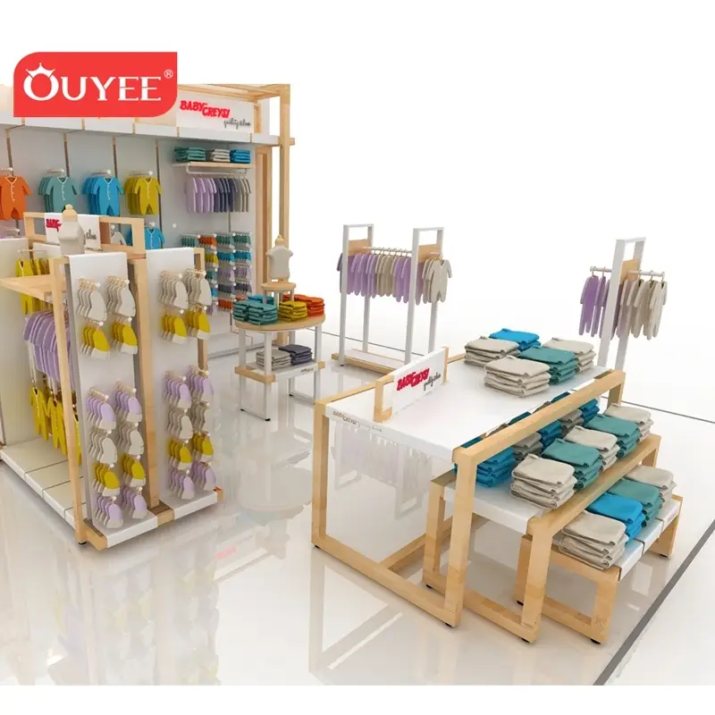 Quiosque para exibição de roupas e artigos para bebês/crianças em shoppings e feiras comerciais. 1
