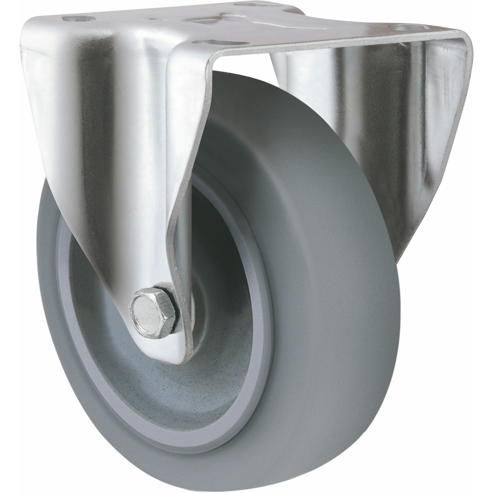 High Quality Elastic Tpr 4 5 150-250kg Load Capacity Double Ball Bearing Rigid Medium Heavy Duty Casters 1