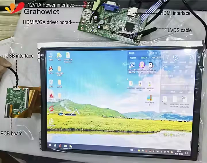 Custom Pcap Multi Touch Screens 10.1 10.4 12.1 13.3 15 15.6 Inch Capacitive Lcd Displays 1