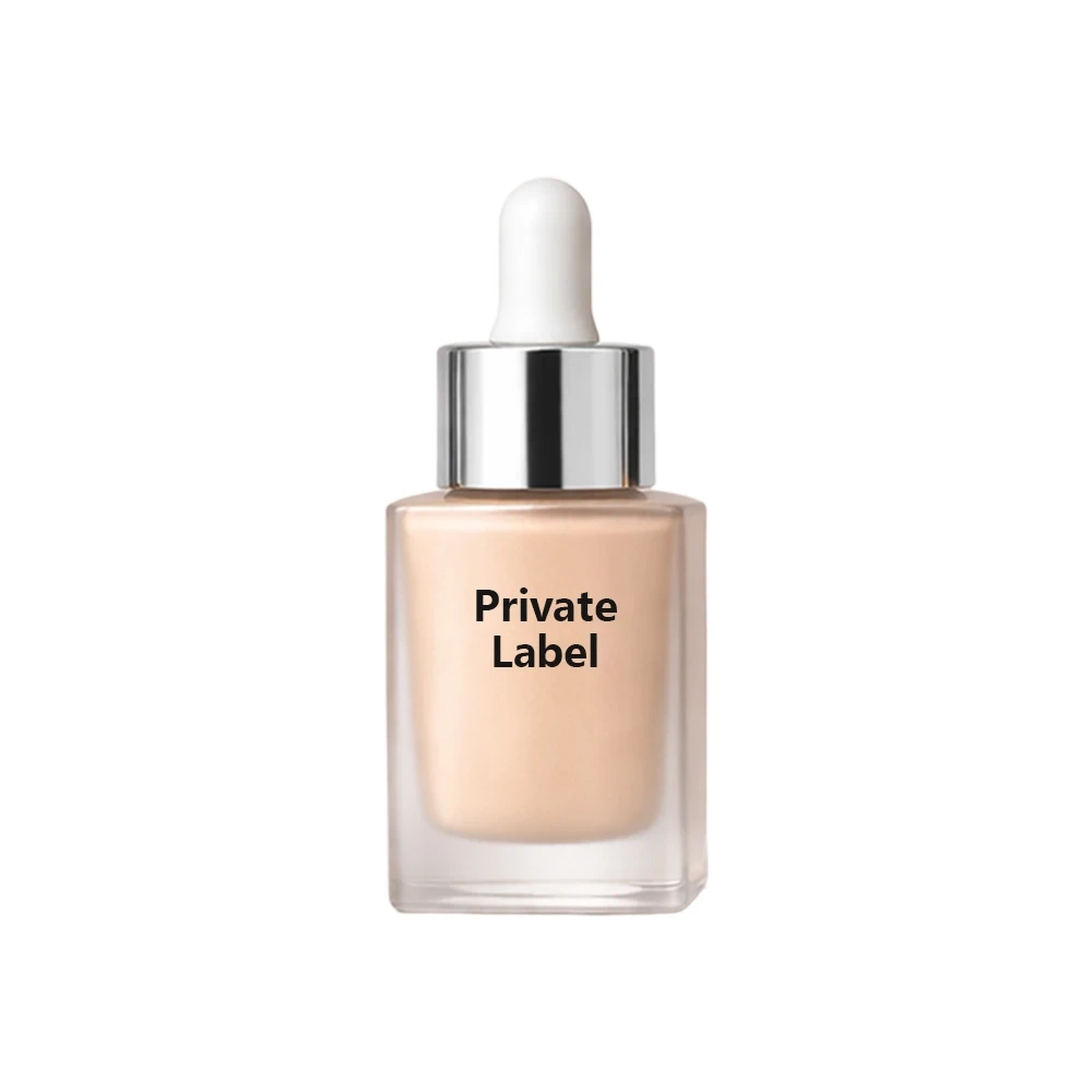 Mlm Custom Spf Breathable Soft Matte Liquid Long Wear For Oily Skin Glass Bottle Pump Private Label Foundation 1