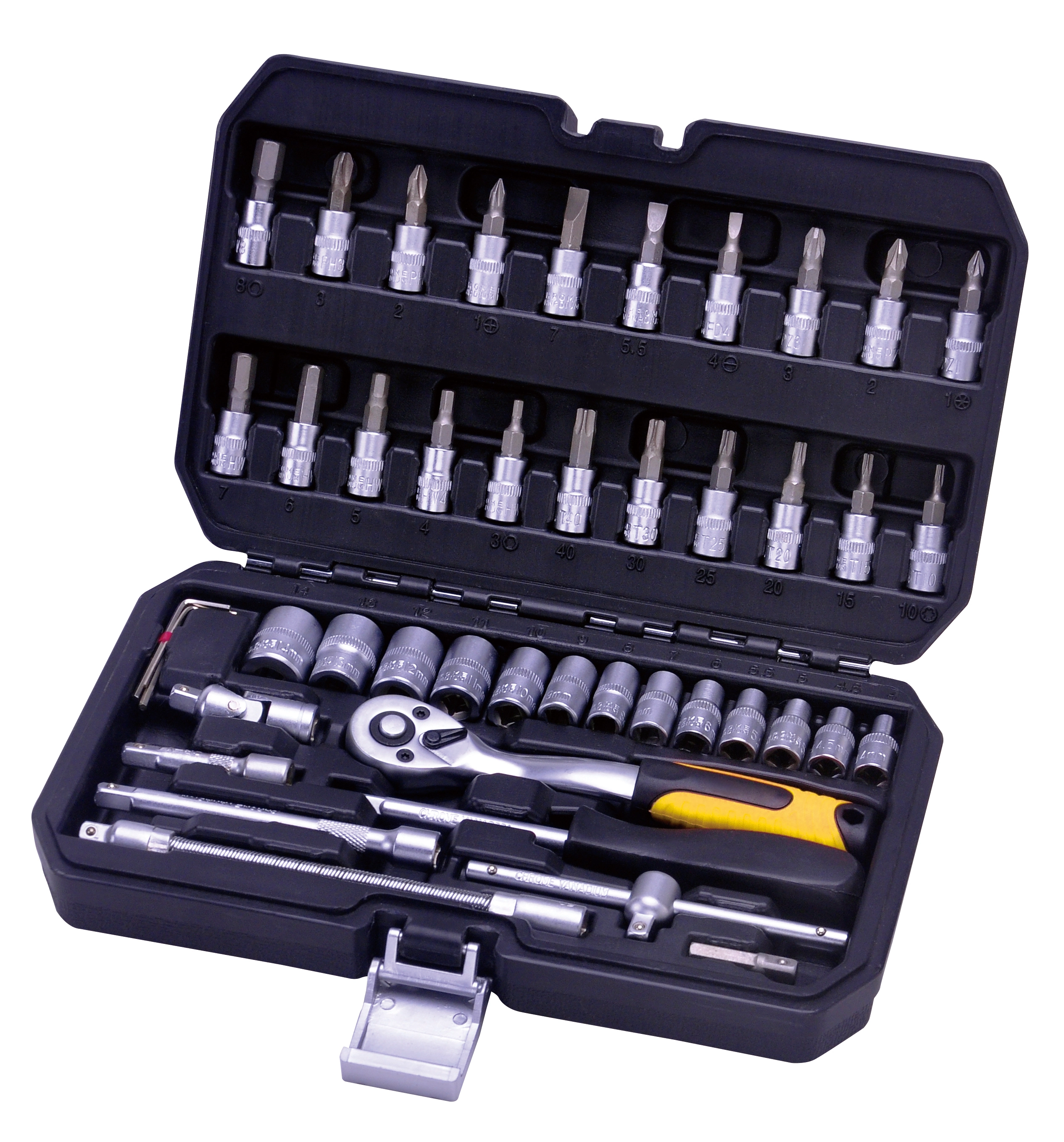 46-in-1 Toolbox Hardware Tools Car Tools Hardware Items Auto Repair Tools Rachet Wrench Set Juegos De Herramientas 1