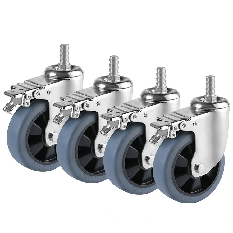 Tpr 6 Threaded Stem Swivel Caster Wheel Manufacturer In China 1