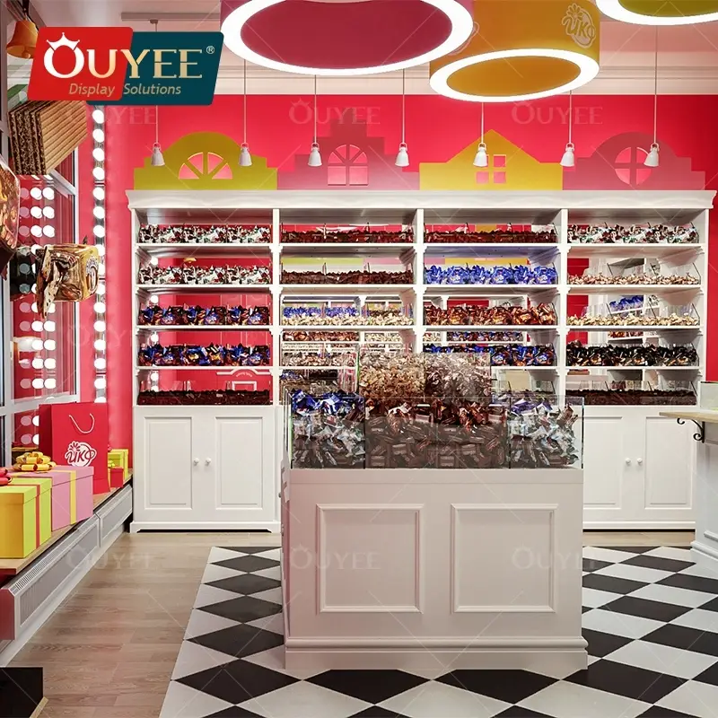 Maßgefertigte Süßwaren-Verkaufsständer - Möbel für Süßwarengeschäfte 1