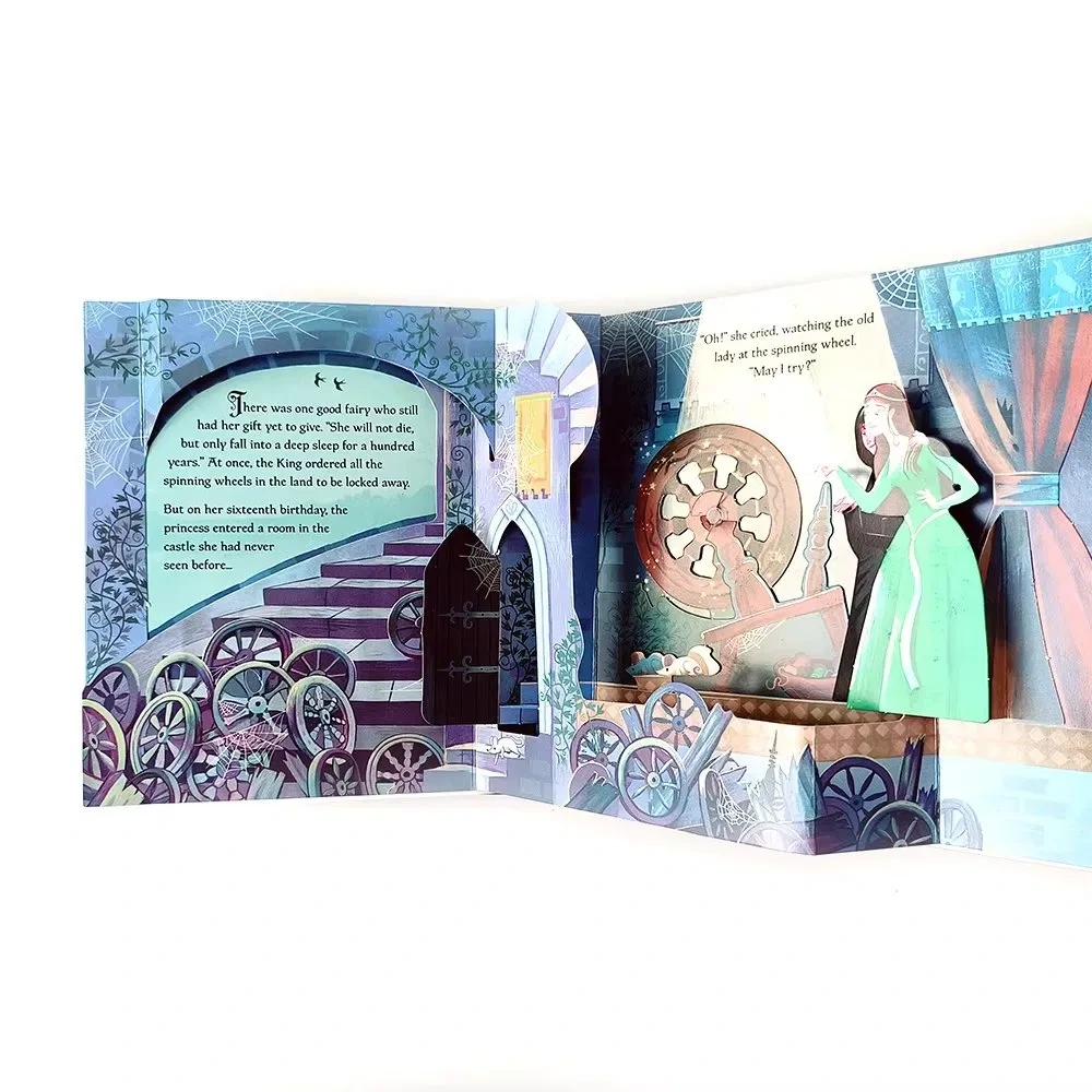 Оптовая печать книжек-раскладушек с картинками на английском языке, изготовление на заказ объемных детских книжек-раскладушек для детей. 1