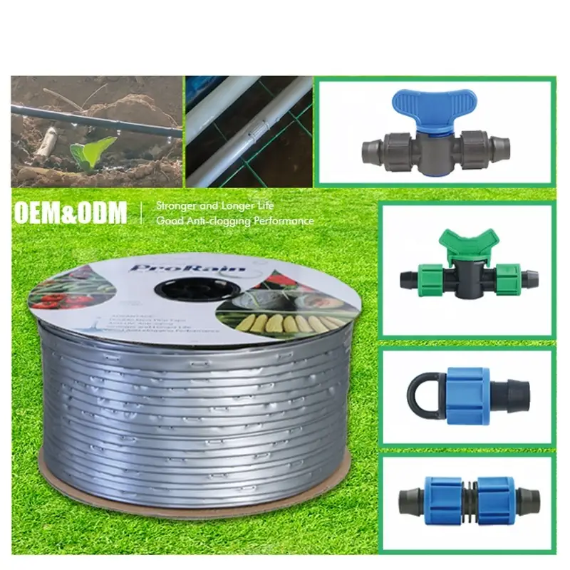 16毫米灌溉滴灌带，扁平滴头，滴头直径0.2毫米，流量1升/小时，PE卷装 1