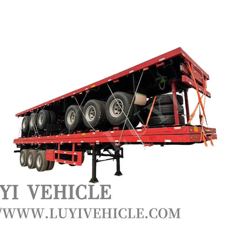 3 Axles 40 Ft Flatbed Semi-trailer | LUYI 1