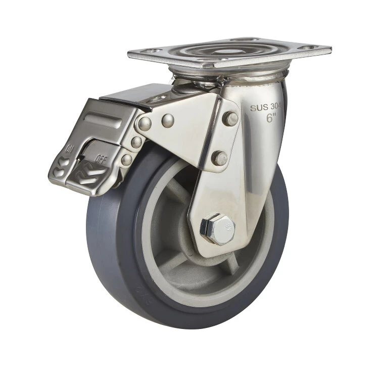 Heavy Duty Plate Caster Wheels 4tpr Swivel Heavy Duty Caster Running Wheels No Noise,Ball Bearing 1