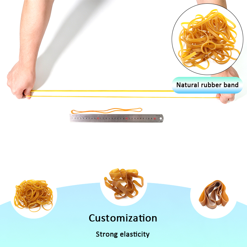 7 Inch Large Beige Rubber Bands for Industrial Packing & Storage – Wholesale 6