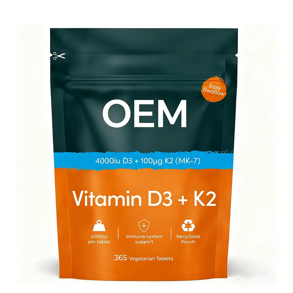 China OEM Vitamin D3 K2 Tablets 365ct - Adults Immunity 24M 1