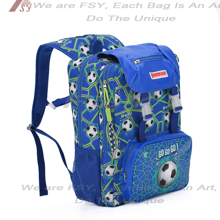 Sport-style  customized High Quality Stylish Football Pattern Student Backpack Large-capacity And Low-priced For Young People And Students 1