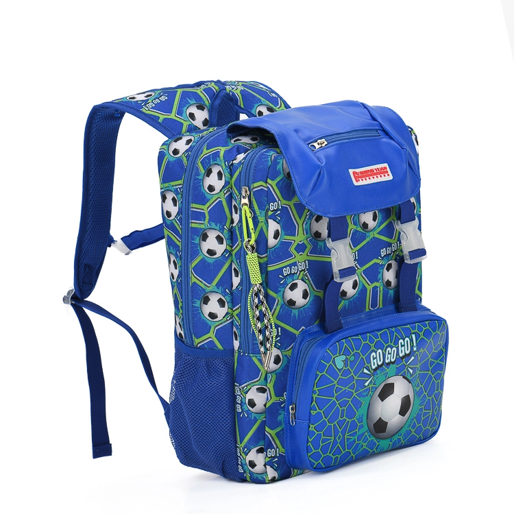 Sport-style  customized High Quality Stylish Football Pattern Student Backpack Large-capacity And Low-priced For Young People And Students 1