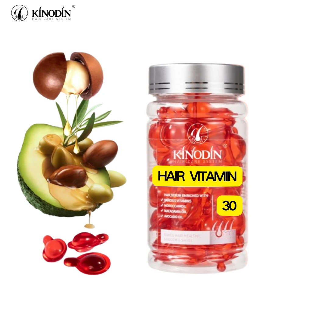 Kedatangan baru keratin ramah vegan perawatan rambut serum asam hialuronat infus kapsul minyak argan menumbuhkan rambut longgar halus 1