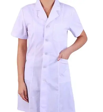 Fabricante de ropa de trabajo de verano personalizada de manga corta para laboratorio, farmacia, médicos, atención médica y enfermería. 1