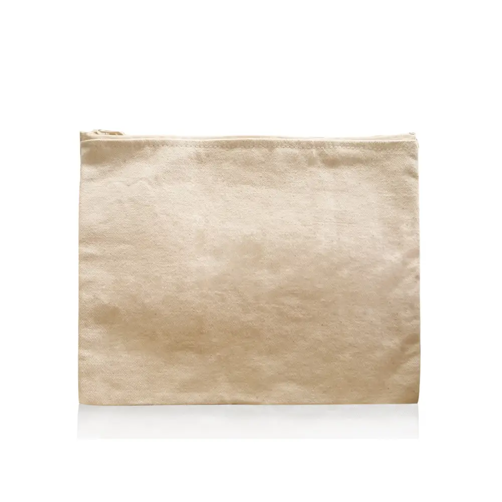 Borsa pieghevole in tela bianca, riutilizzabile e personalizzabile, con cerniera per studenti, con logo, idea regalo perfetta 1