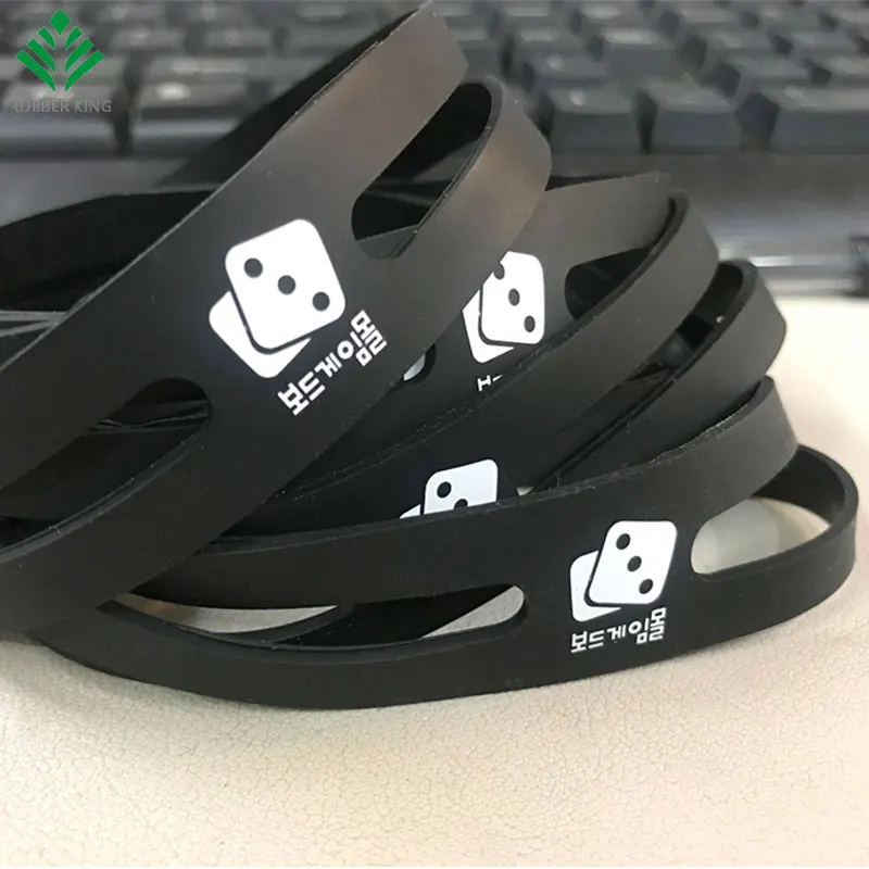 OEM Cross Rubber Bands, Durable Flat Elastic Straps for Warehouse Carton Bundling 3