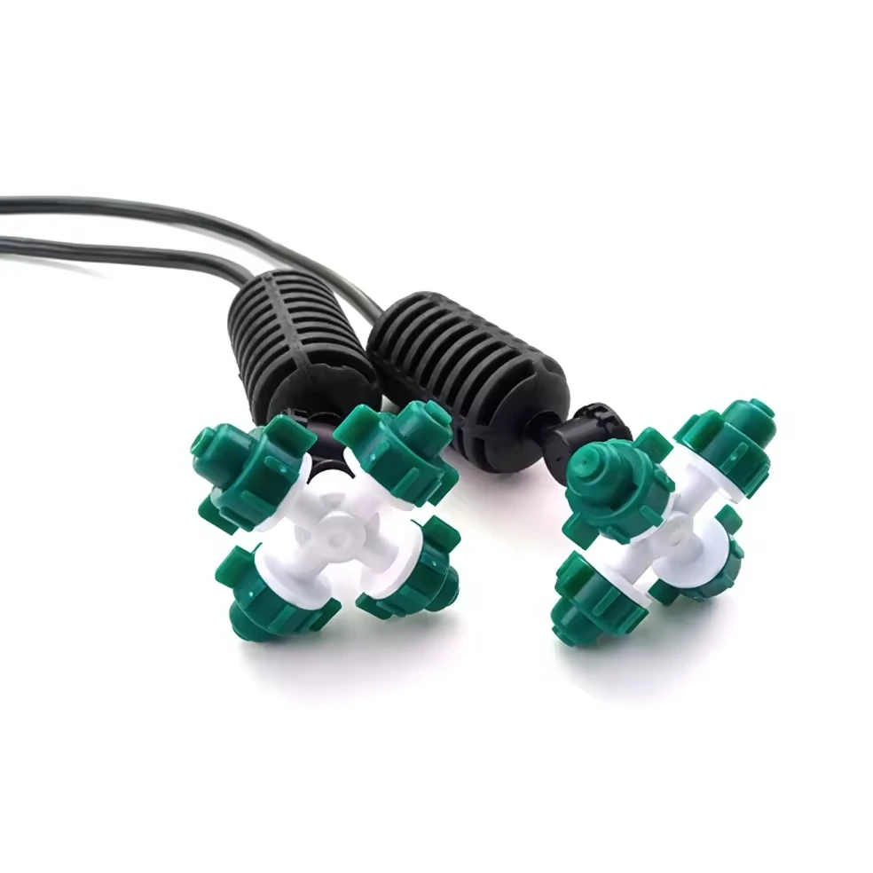 Plastic 4-Way Micro Mist Sprinkler Nozzle for Greenhouse 1
