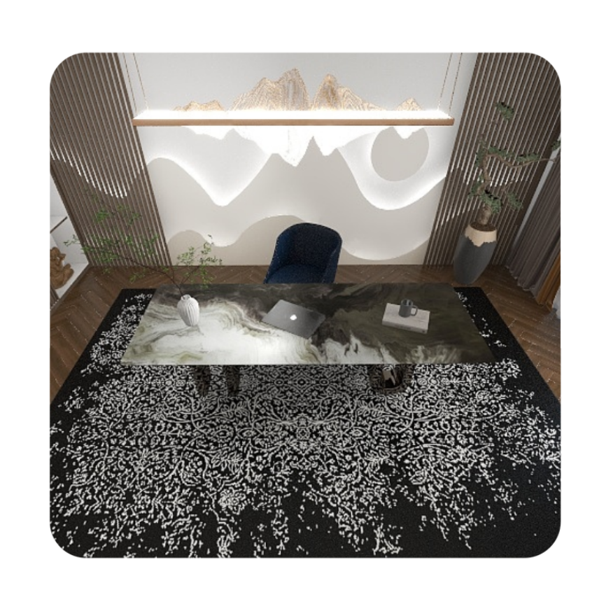Tapis Wilton antidérapant de luxe sur mesure pour salon et chambre 1
