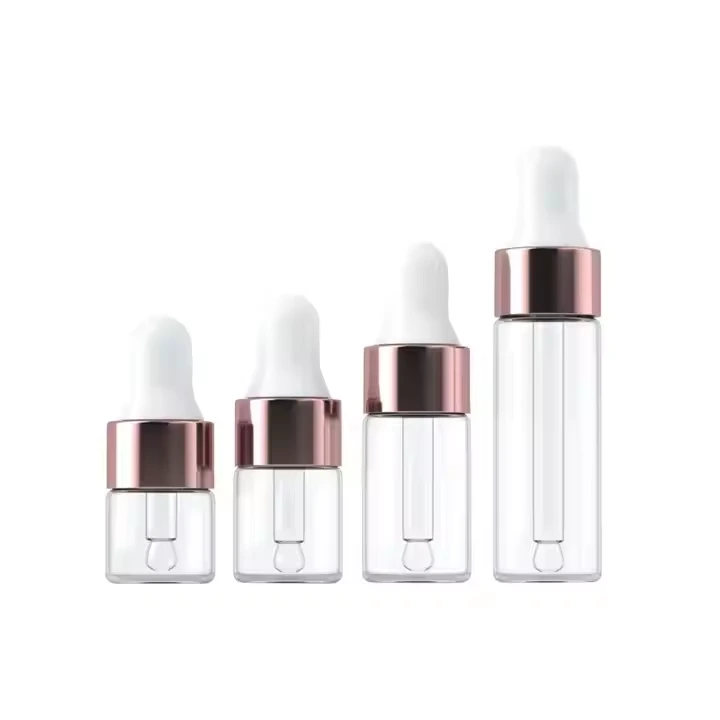 Bouteille d'échantillonneur en verre à imprimé personnalisé avec pipette - 1 ml, 2 ml, 3 ml, 5 ml 1