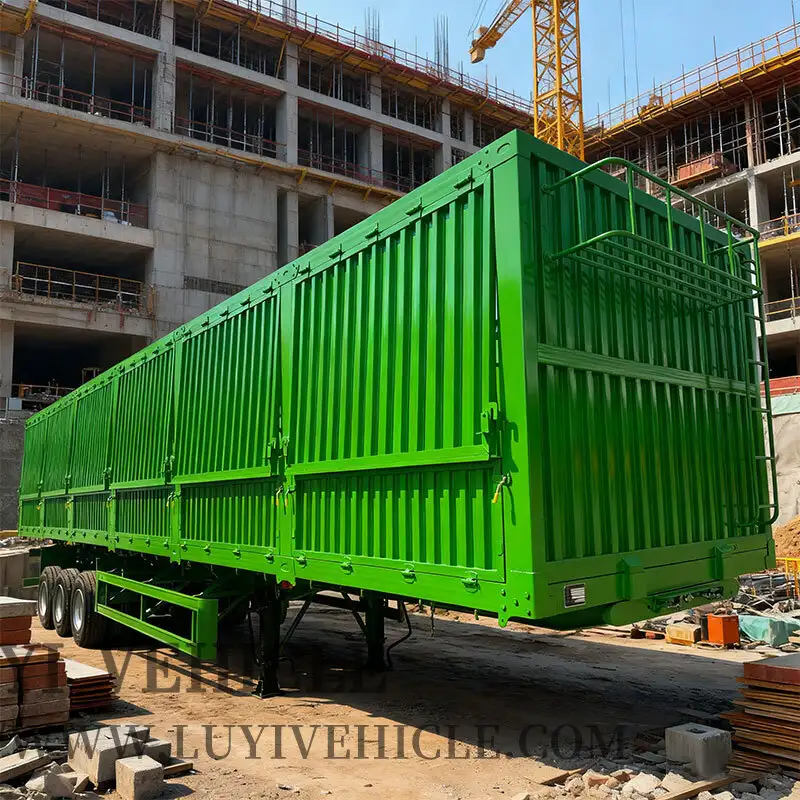 3 Axles 60 Tons Coal Side Tipper Trailers 1