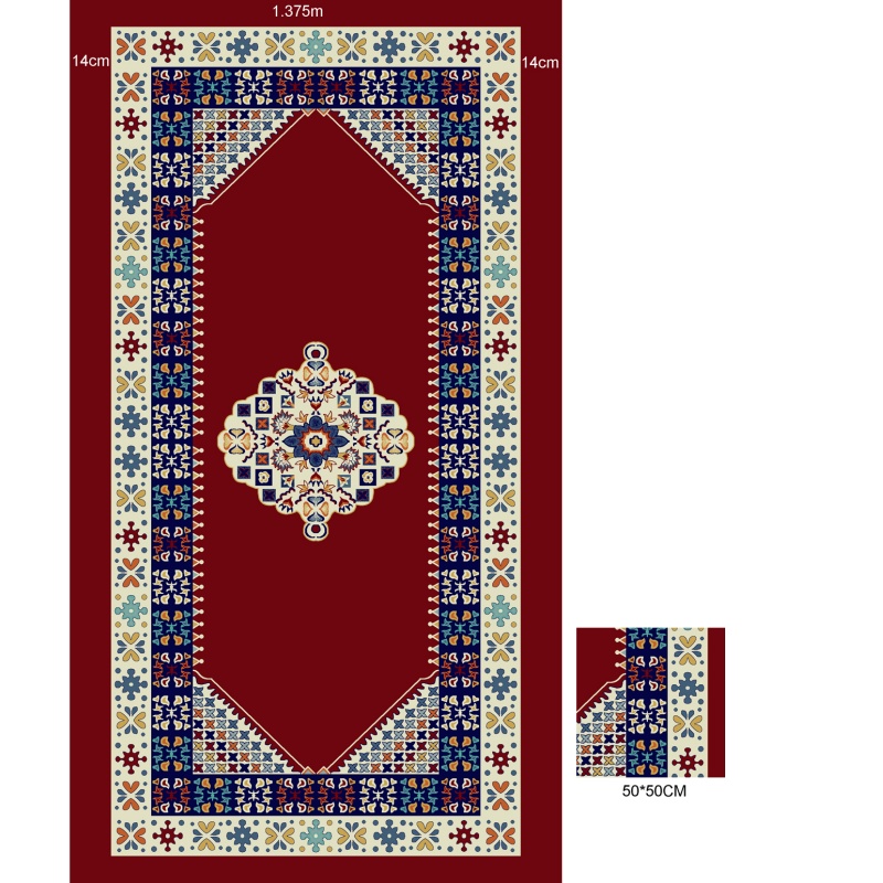 Factory Custom High-Quality Muslim Polypropylene Prayer Carpet 2