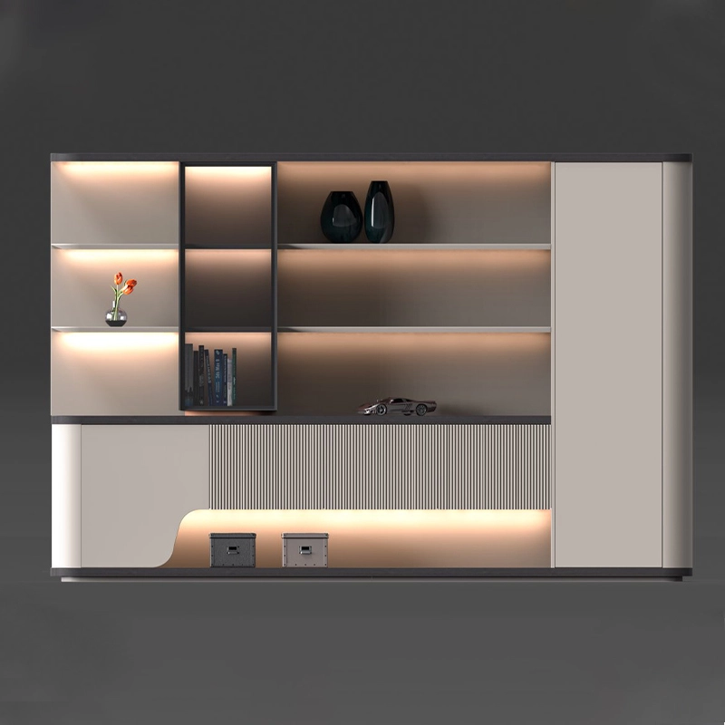 Gabinetes de oficina combinados con estilo de diseño moderno 1