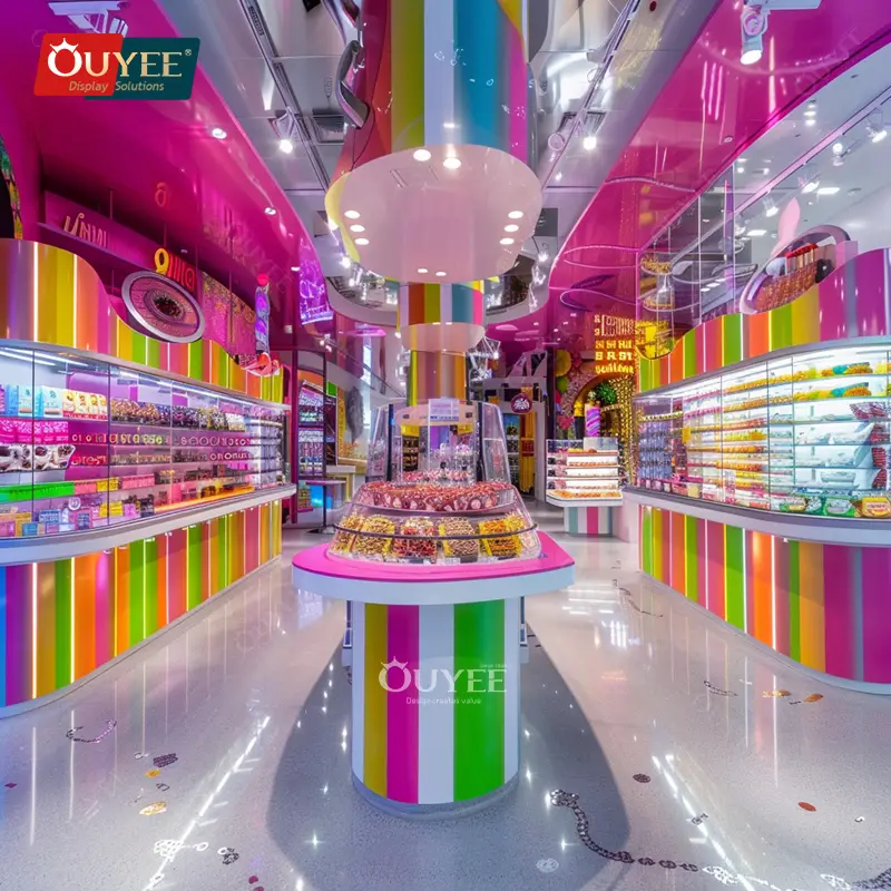 Glasvitrine für Schokolade und Süßigkeiten für Ladeneinrichtungen 1