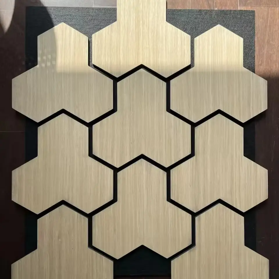 Armor Wall Panel, Felt Acoustic Panel with Wood Veneer Surface, Soundproof Akupanel 1