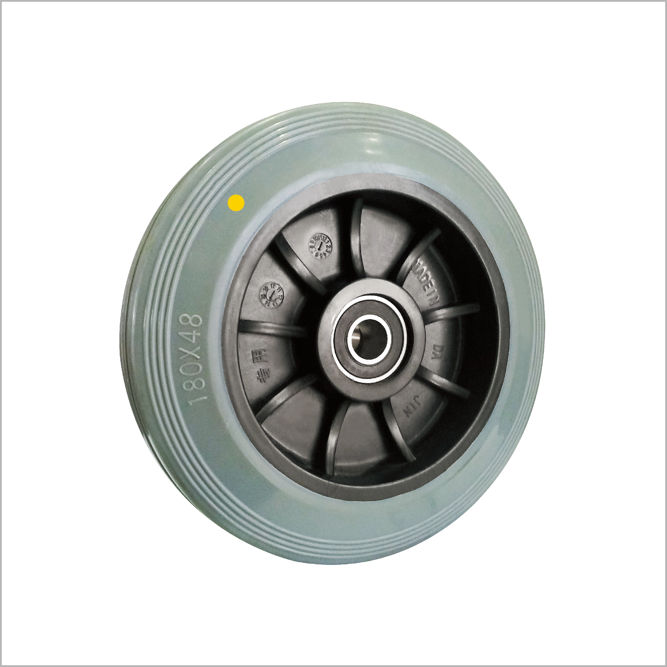 7 Inch Durable Heavy Duty Anti-static TPR 180kg Airport Trolley Wheel Swivel Rolling Aircraft Luggage Cart Wheel Only1 1