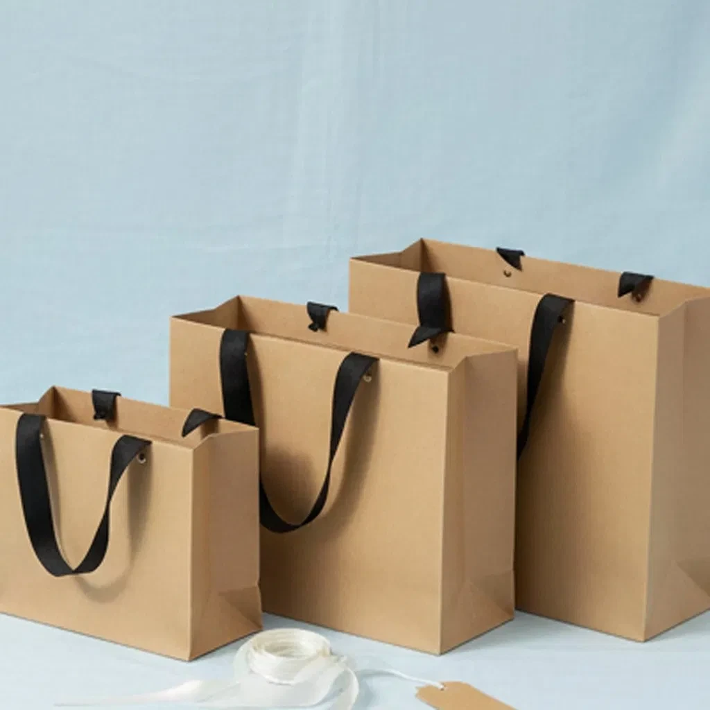 Customized Kraft Paper Bag Gift Packaging Bags Handbag Paper Bag 1