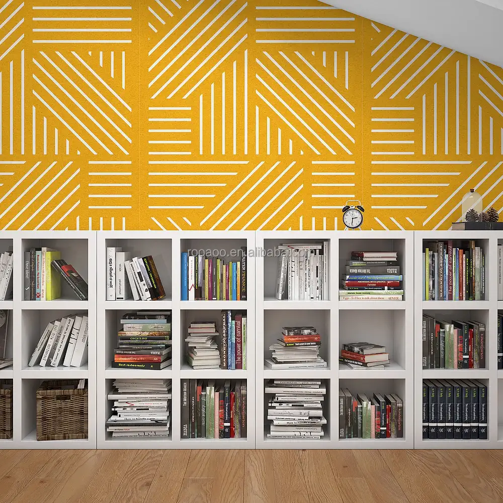 Painéil Fuaimiúla PET Felt &amp; Scáileáin Balla &amp; Deisce Ionsúiteacha Fuaime Snáithín Poileisteir 1