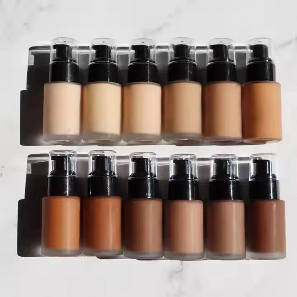 Mlm Custom Makeup Liquid Foundation Cream Making Machine Glass Squeeze Bottle Privet Label Products Foundation Liquid 1
