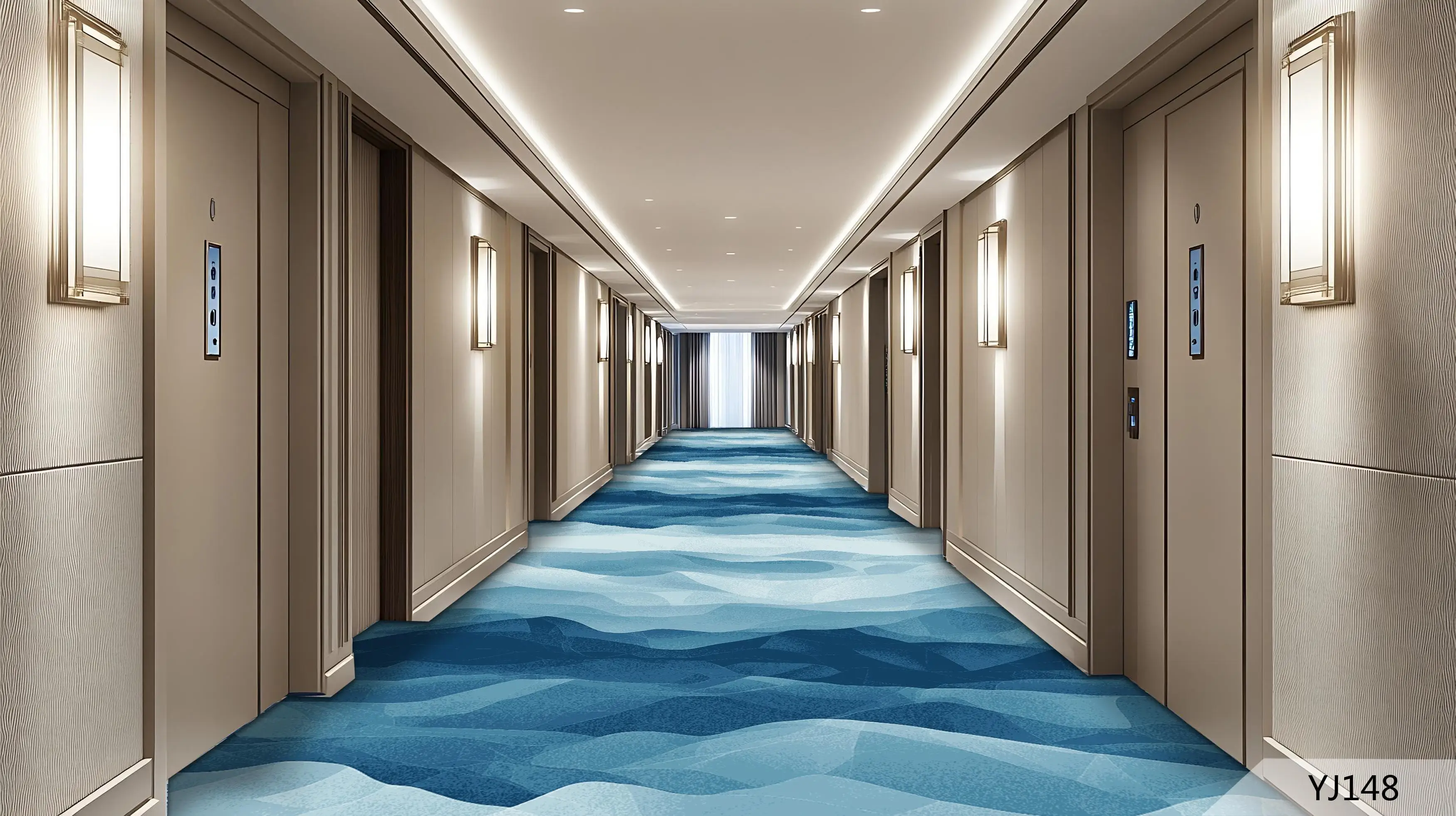 China Hotel Carpet - Stampa da parete a parete per corridoi e camere 7