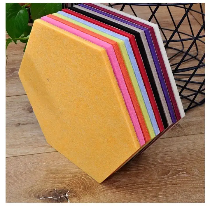 Panneau acoustique écologique en PET 4x8, panneau suspendu insonorisant pour bureau 1