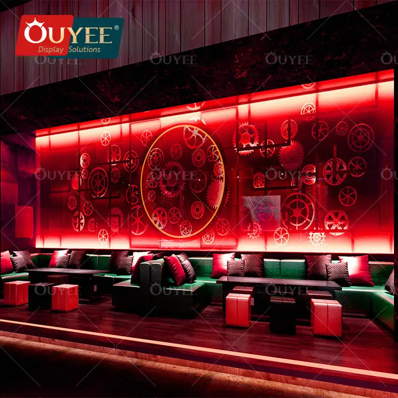 طقم جلوس بار شيشة ونادي تعري ليلي مع أريكة بإضاءة LED 1