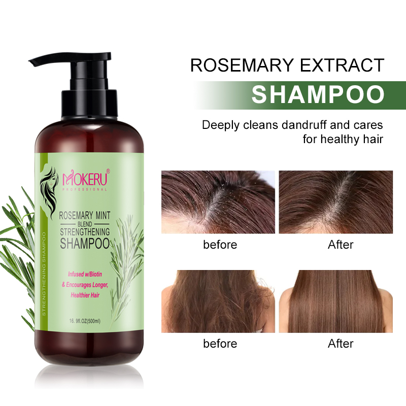 Champú y acondicionador de romero, 500 ml, hidratante, con extracto vegetal, protector del color, nutritivo, para todo tipo de cabello, unisex, para adultos. 3