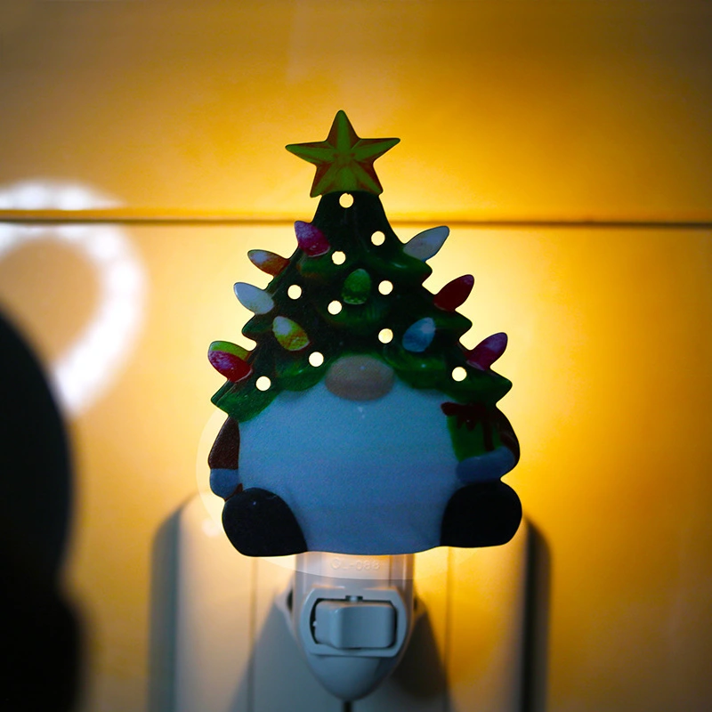 Christmas tree wrought iron plug-in incandescent night light warm white GL-ZSD1 Christmas decoration for indoor festive gifts suitable for bedroom party atmosphere lighting 1