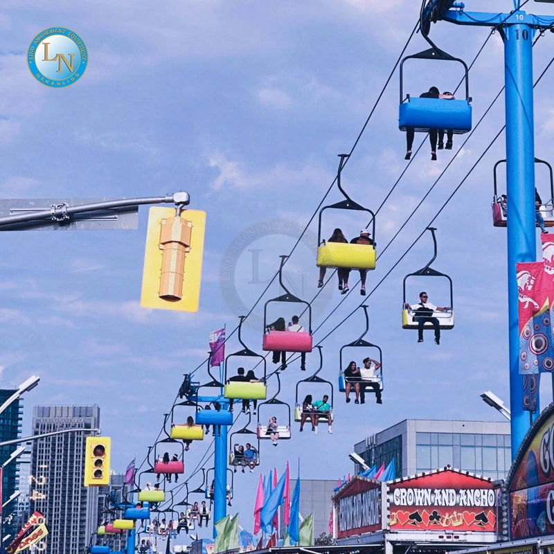 Ropeway Sightseeing Cablecar 2 Seat Fix Grip Chairlift In Tourism Area Scenic Area 1