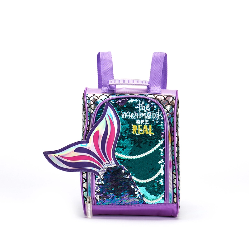 Mermaid sequin custom Lunch Bag Insulated Lunch Bag For Children Girls Lunch Bag For Student For School Travel Camping Trip Picnic 1