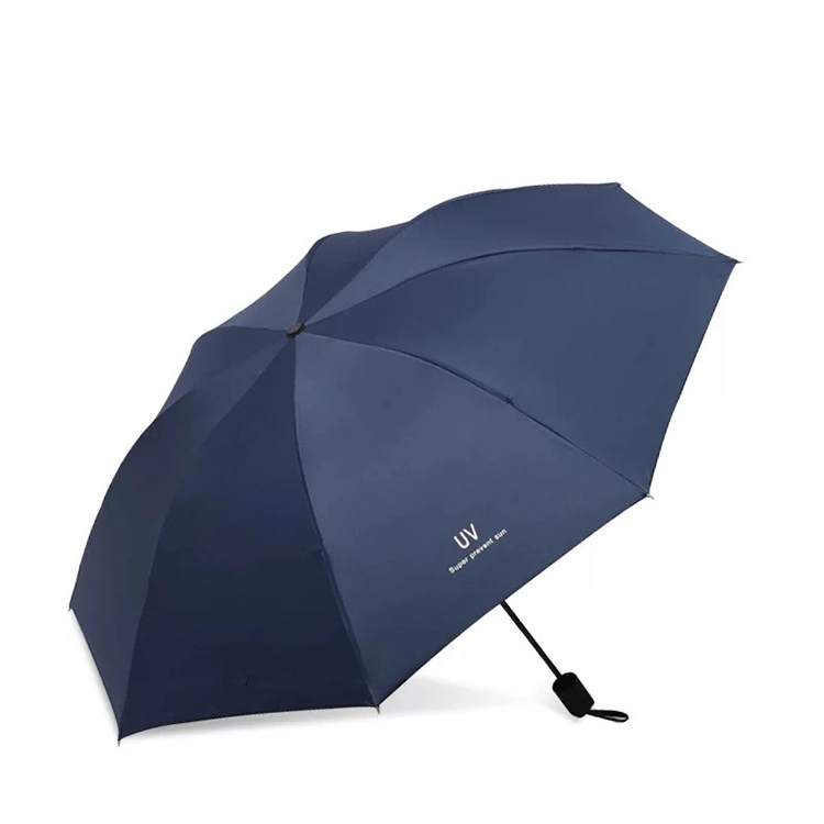 Wholesale Cheap Promotional Market Umbrella Anti-uv 3 Folding Umbrella Sunshade 8 Ribs Paraguas For The Rain 1