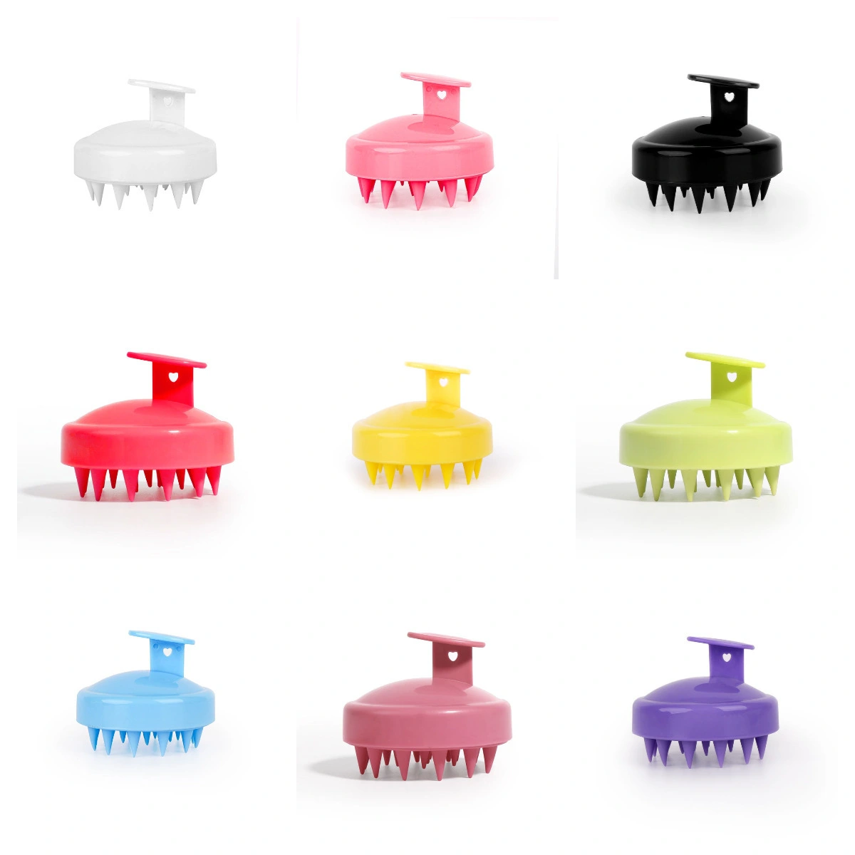 Custom Logo Ionic Silicone Shampoo Brush With Soft Nylon Comb Convenient Scalp Massaging Hair Care Tool 1